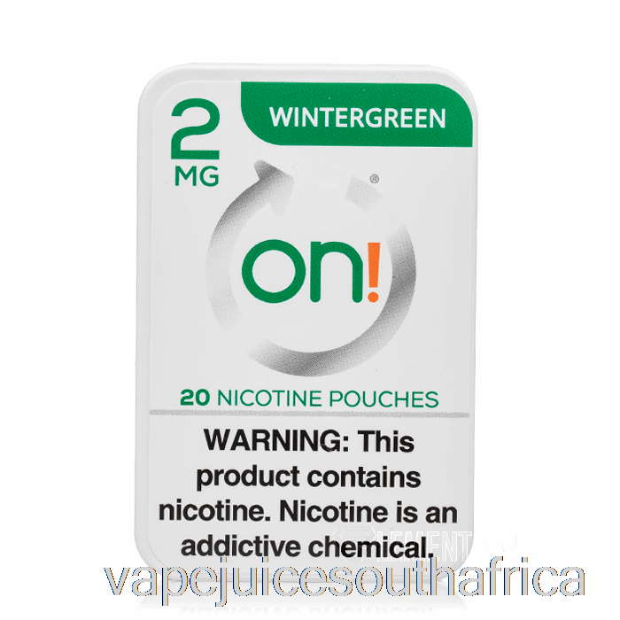 Vape Juice South Africa On! Nicotine Pouches - Wintergreen 2Mg